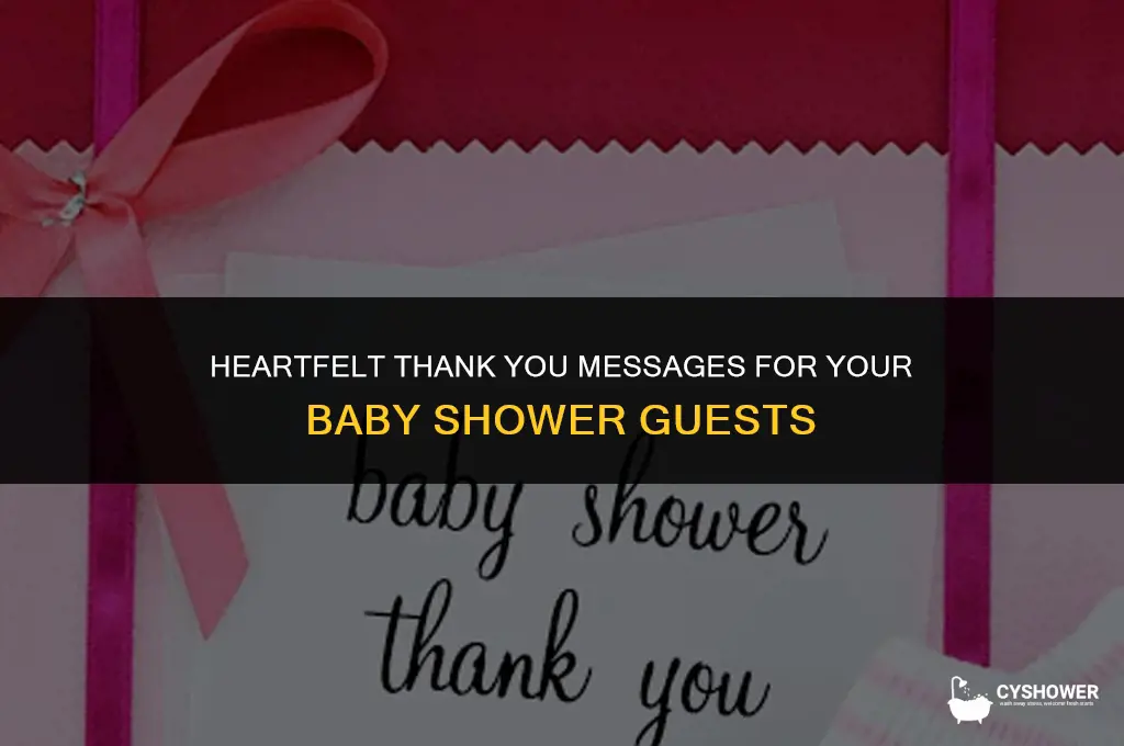 what should a baby shower thank you card say