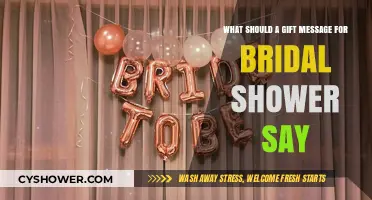 Crafting the Perfect Bridal Shower Gift Message: Tips and Ideas