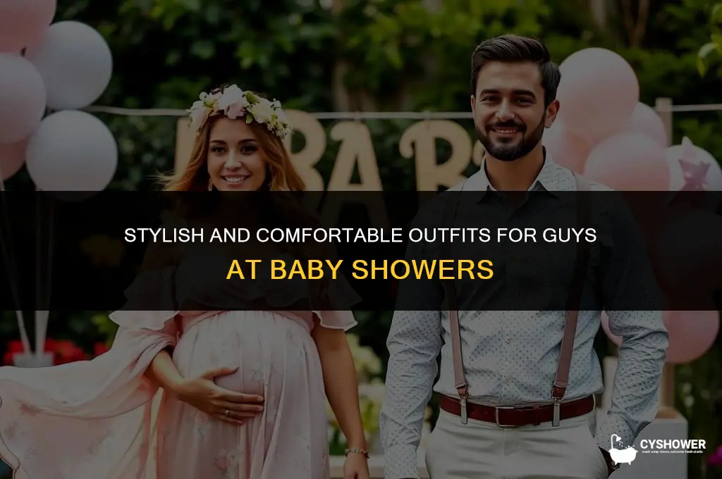 what should a guy wear to a baby shower
