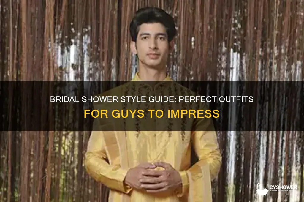 what should a guy wear to a bridal shower