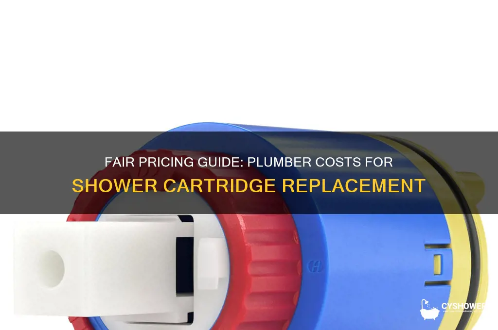 what should a plumber charge to replace a shower cartridge