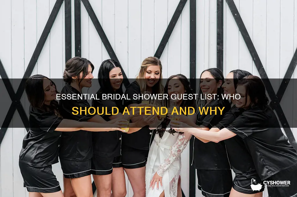 what should attend bridal shower
