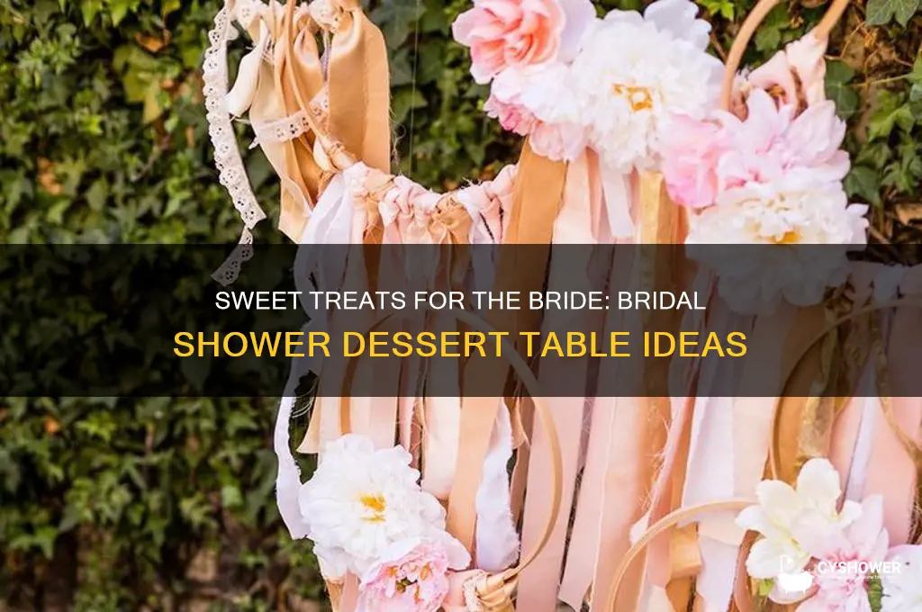 what should be on a bridal shower dessert table