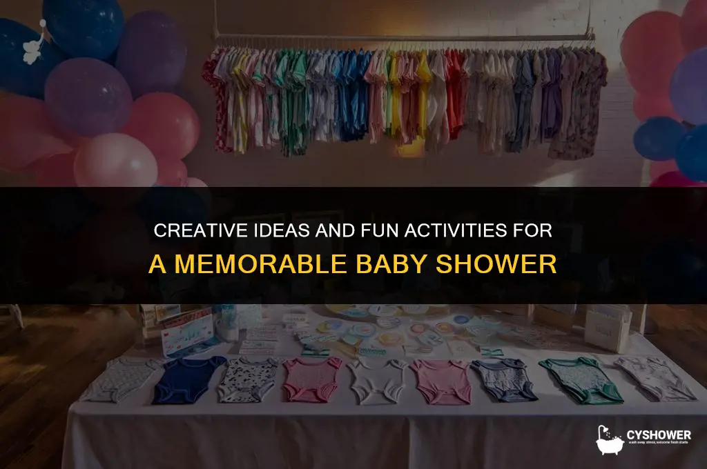 what should i do at a baby shower