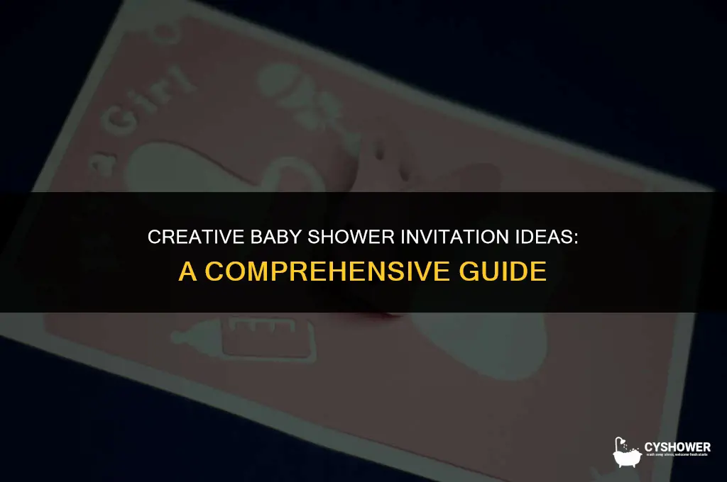 what should i do for baby shower invitations