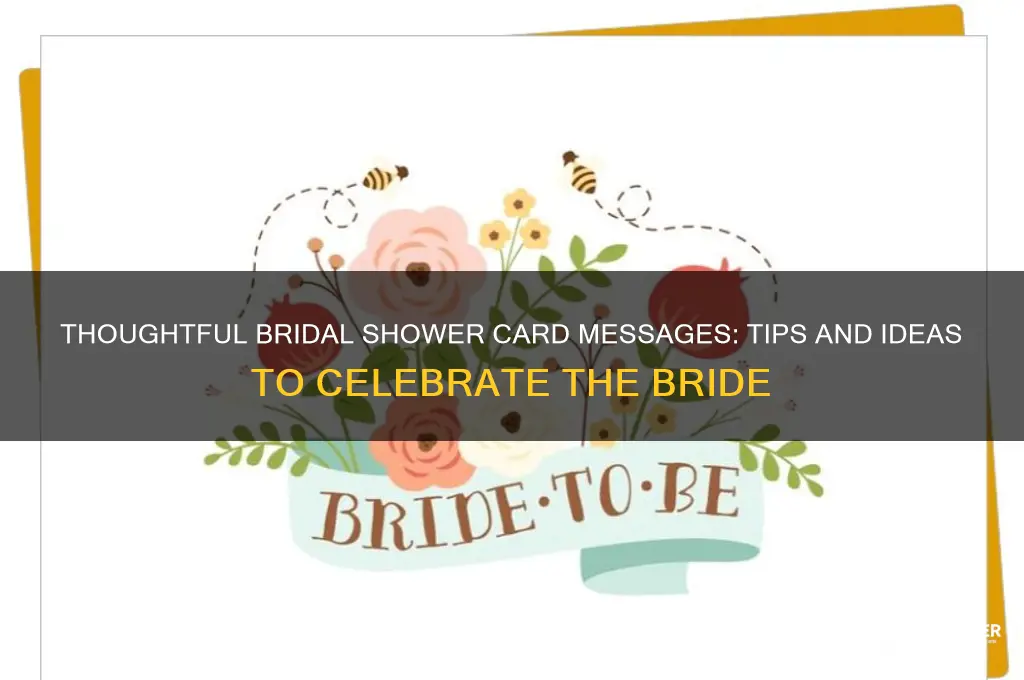 what should i put in a bridal shower card