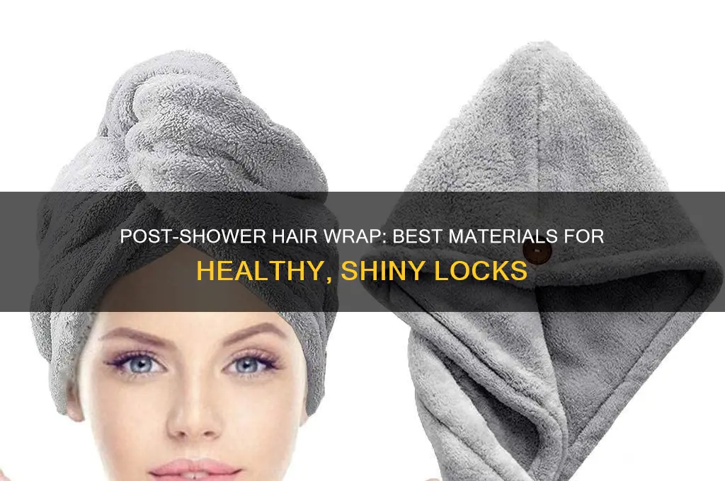 what should i wrap my hair in after a shower