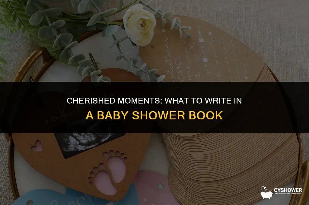 what should i write in a baby shower book