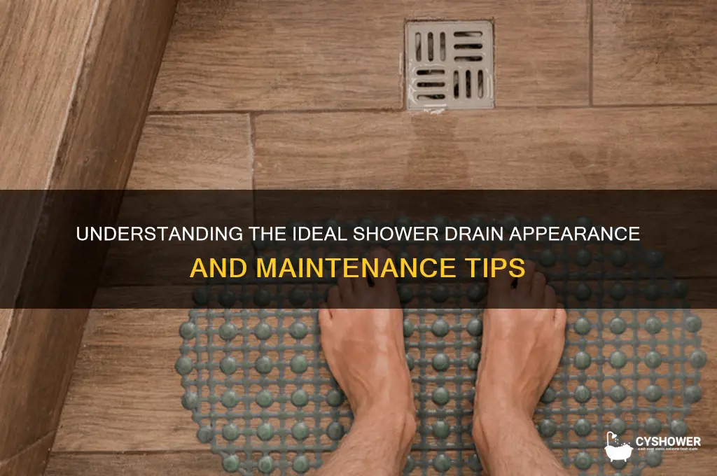 what should my shower drain look like