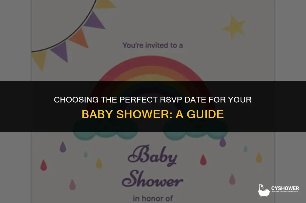 what should the rsvp date be for a baby shower