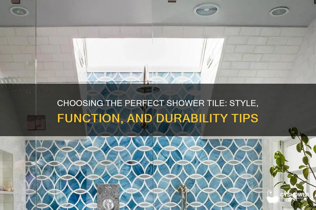 what should tile look like in a shower