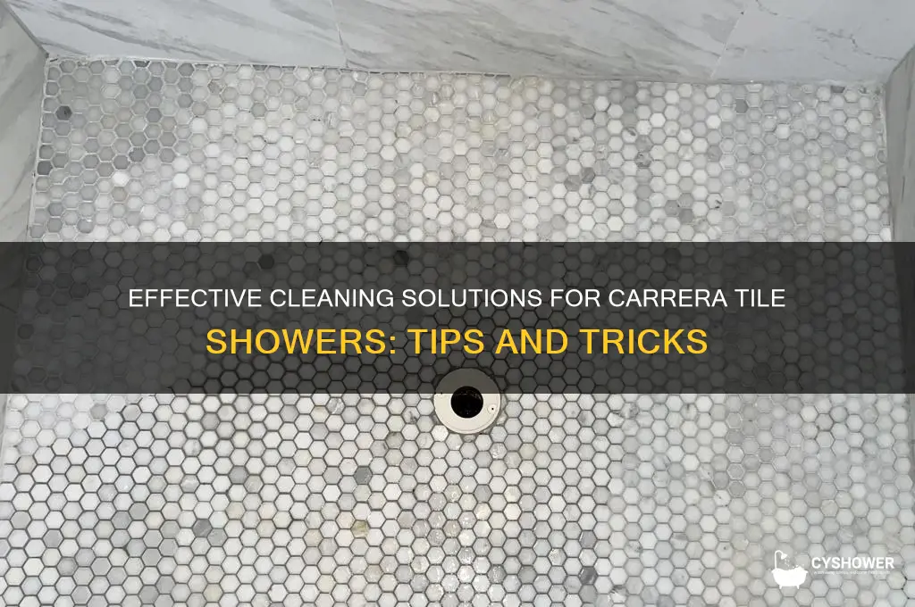 what should you clean carera tile in shower with