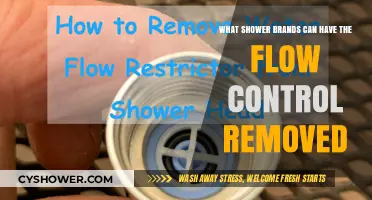 Shower Brands Allowing Flow Control Removal for Customized Water Pressure