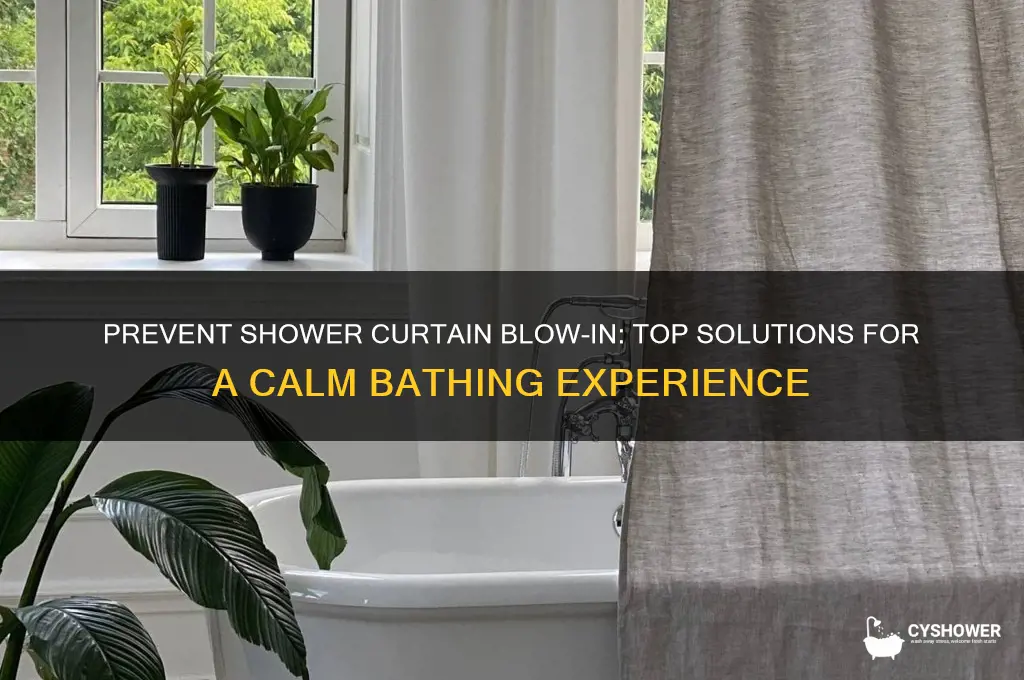 what shower curtain does not blow