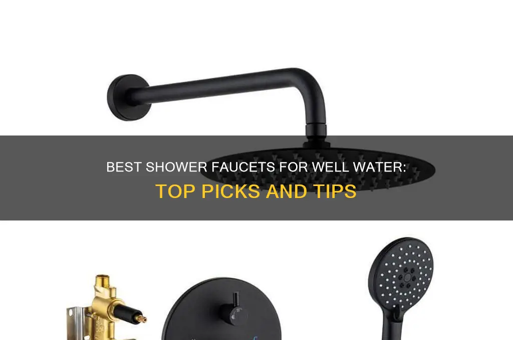 what shower faucets best for well water