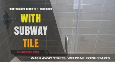 Perfect Shower Floor Tile Matches for Classic Subway Walls