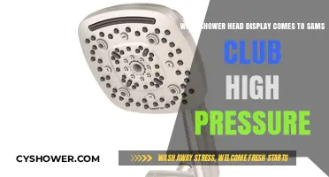 High-Pressure Shower Head Displays Available at Sam's Club