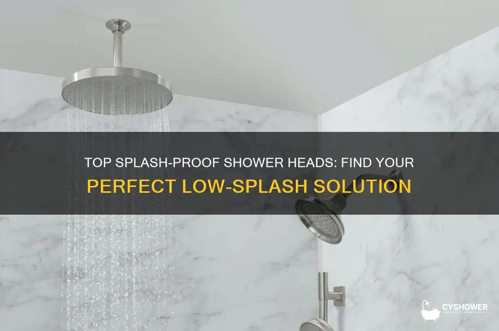 what shower head works best for splah