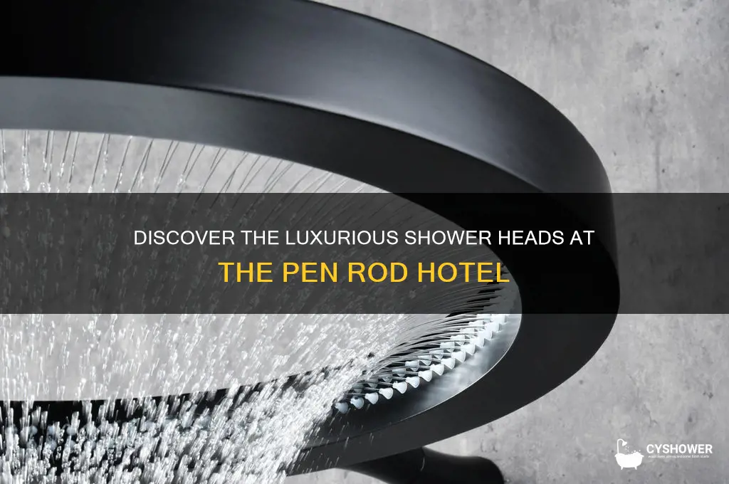 what shower heads are in the pen rod hotel