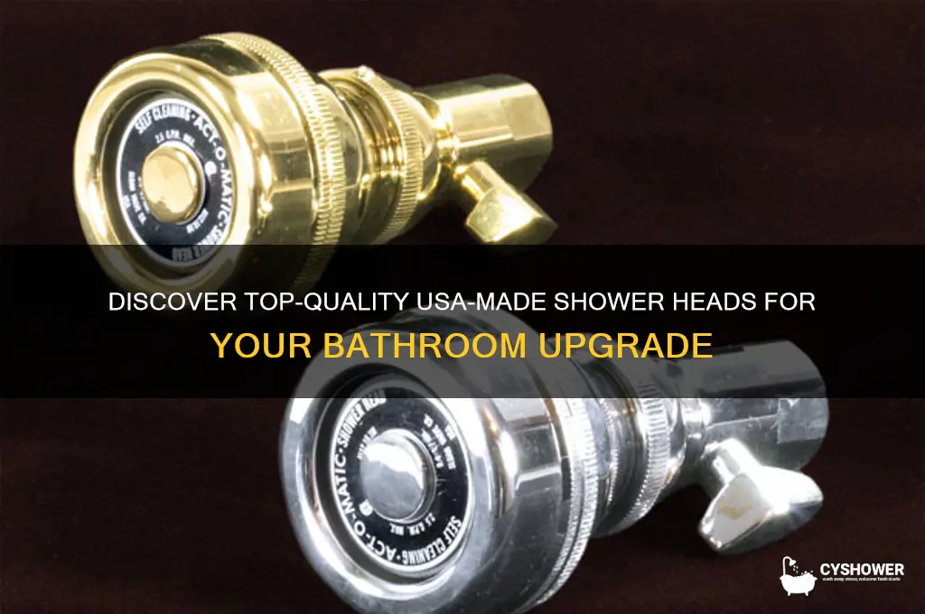 what shower heads are made in usa