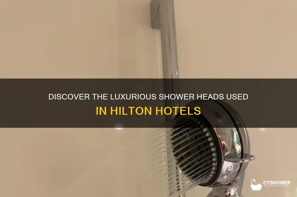 what shower heads do hilton