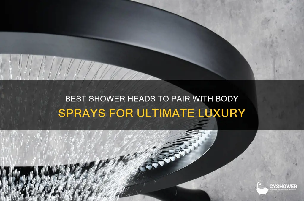 what shower heads go with body sprays