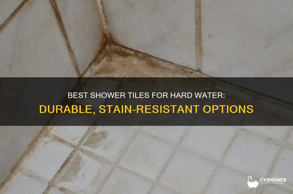 what shower tile is best for hard water