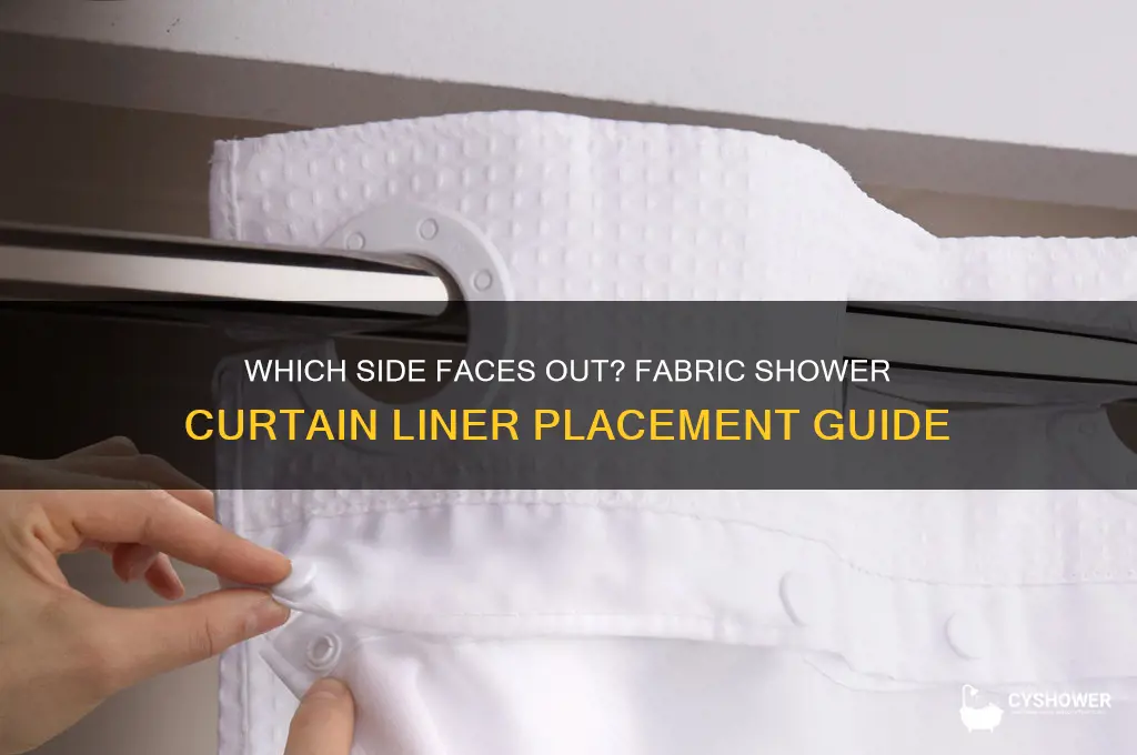 what side of a fabric shower curtain liner
