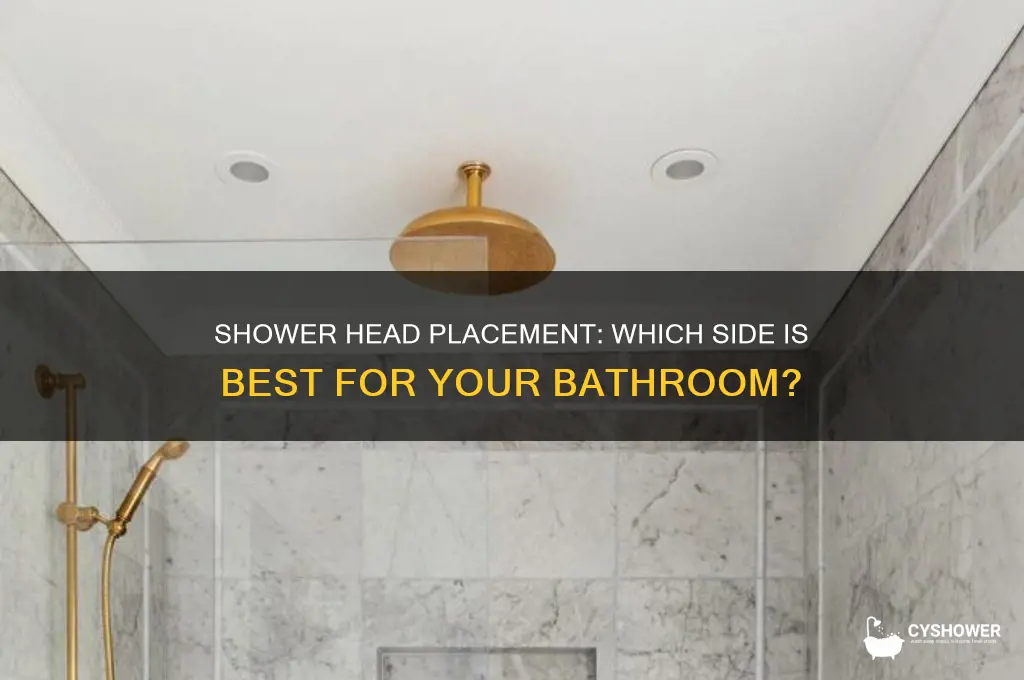 what side should the shower head be on