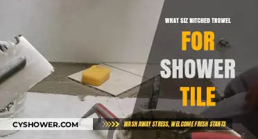 Choosing the Right Notched Trowel Size for Shower Tile Installation