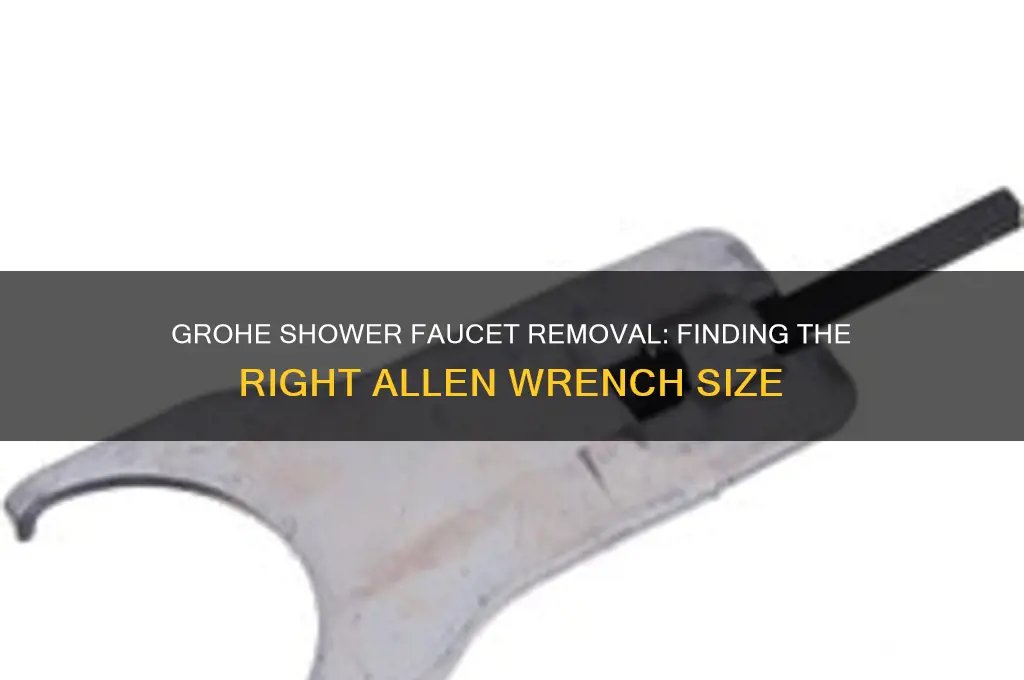 what size allen wrench to remove grohe shower faucet