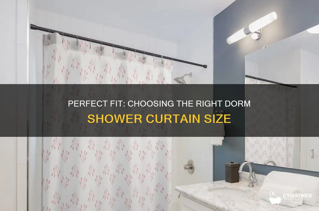 what size are dorm shower curtains