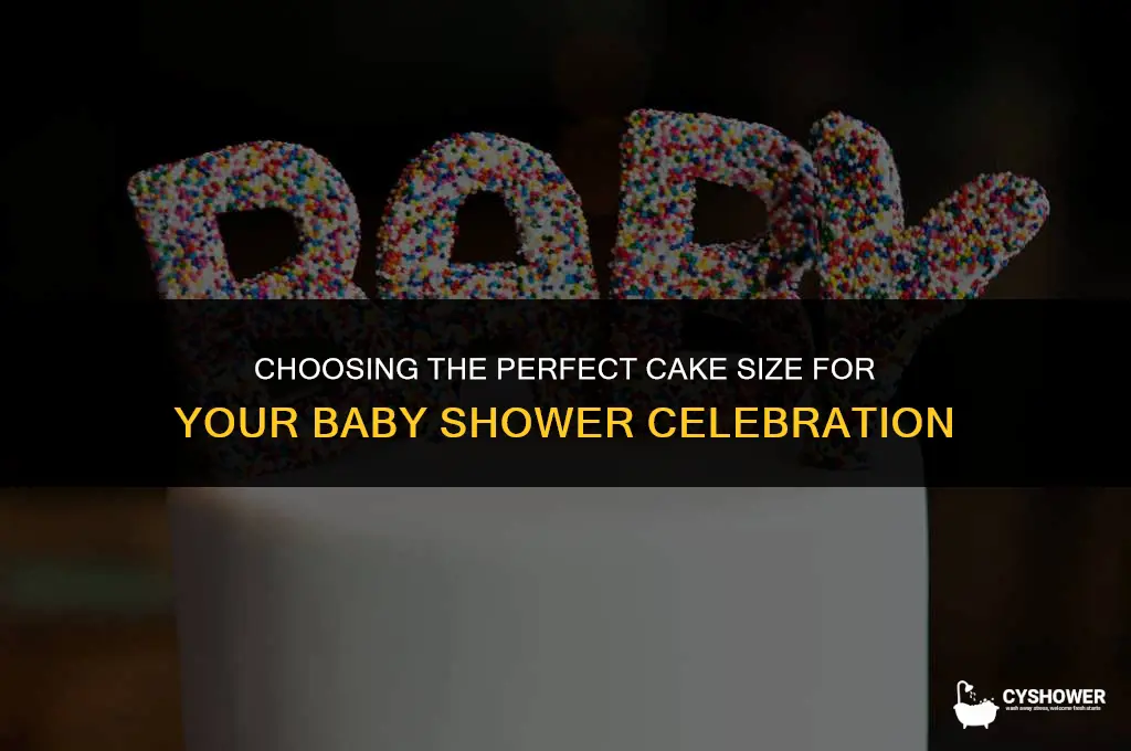 what size cake for baby shower