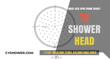 Choosing the Right CPVC Size for Faucet to Shower Head Connections