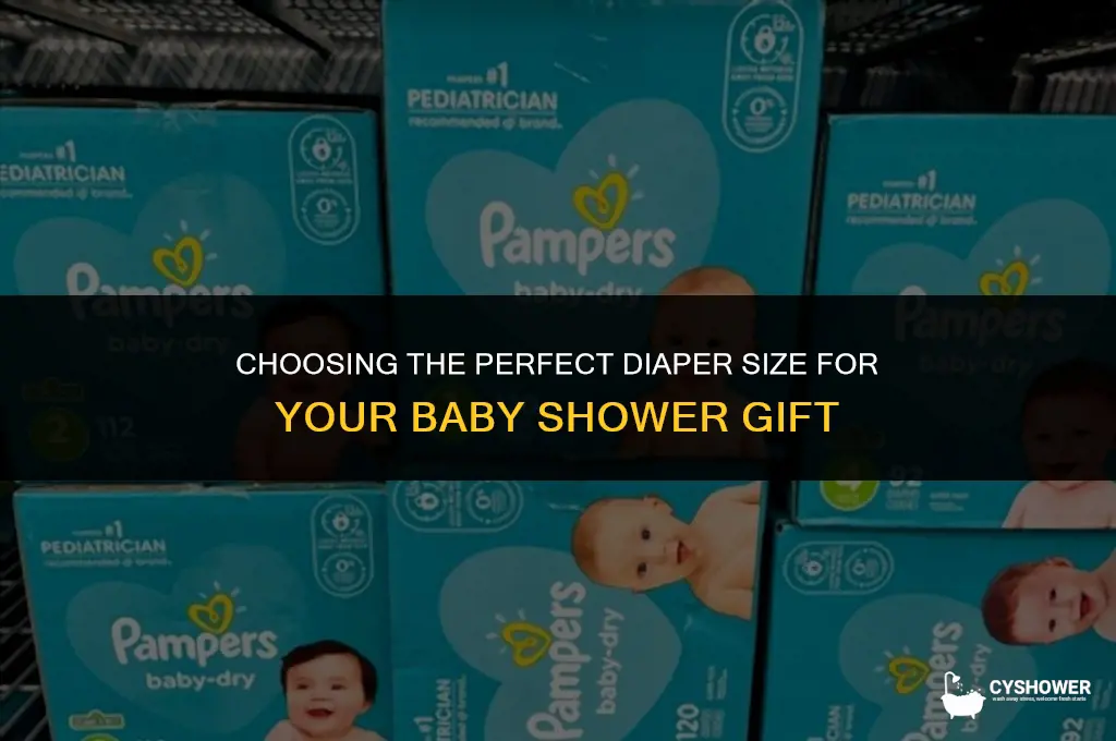 what size diaper for baby shower