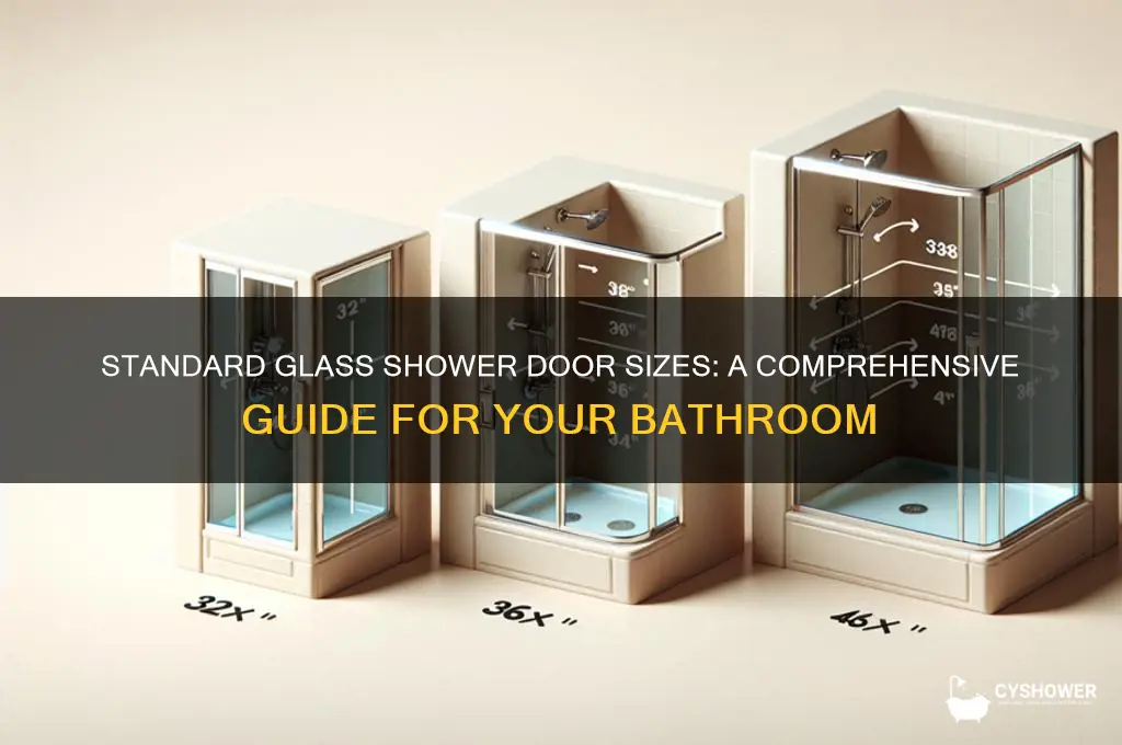what size do glass shower doors come in