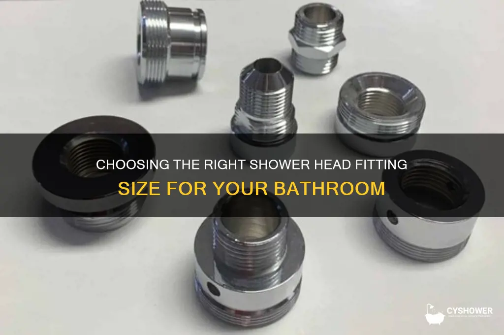 what size fitting for shower head