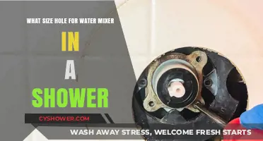 Perfect Shower Setup: Ideal Hole Size for Water Mixer Installation