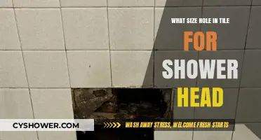 Perfect Shower Head Installation: Ideal Tile Hole Size Guide