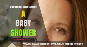 Perfectly Sized Bingo Cards for Your Baby Shower Celebration