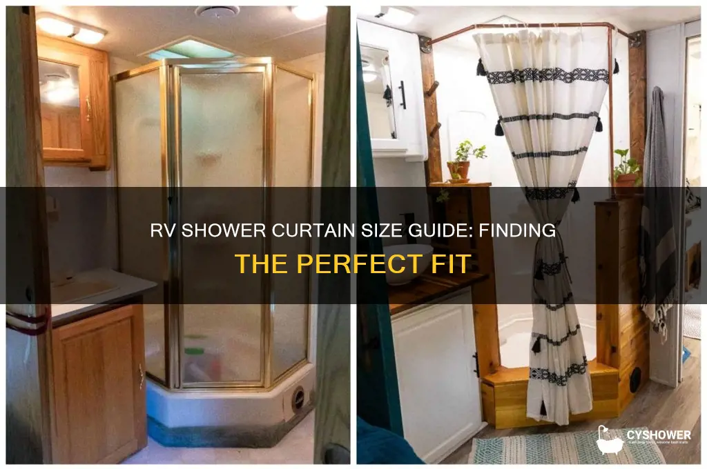 what size is a rv shower curtain