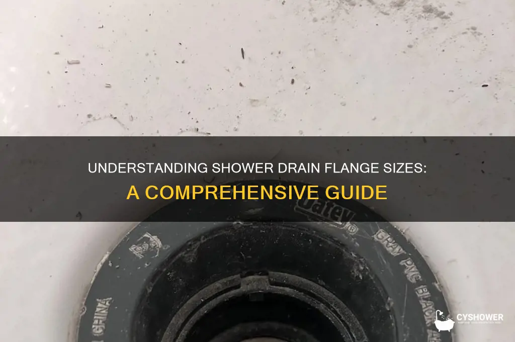what size is a shower drain flange