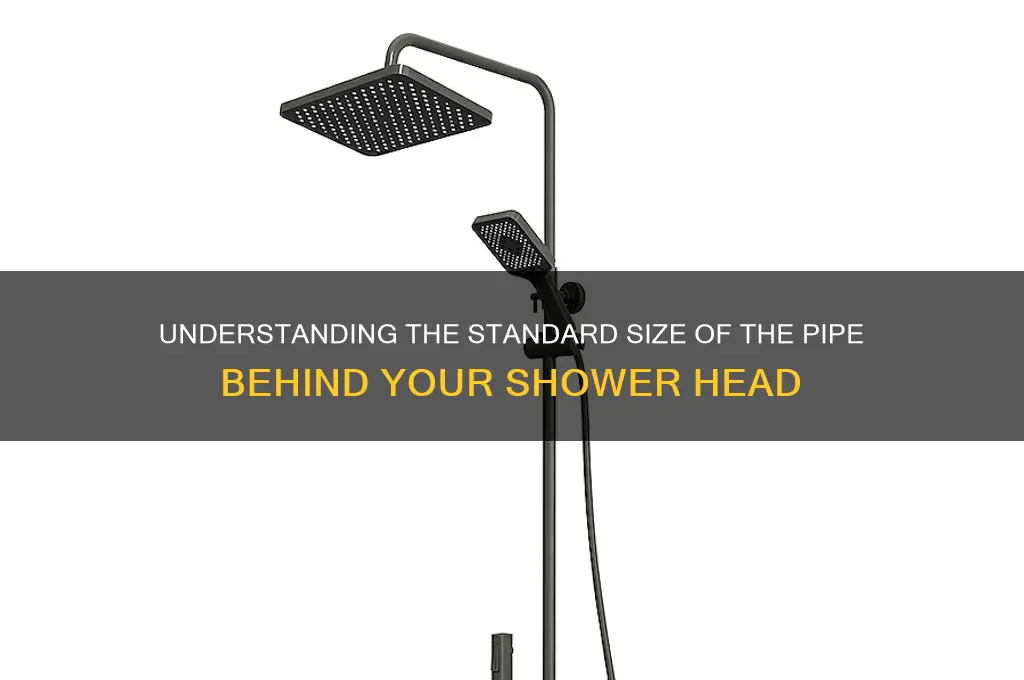 what size is the line behind a shower head