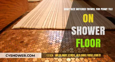 Choosing the Right Notched Trowel Size for Penny Tile Shower Floors