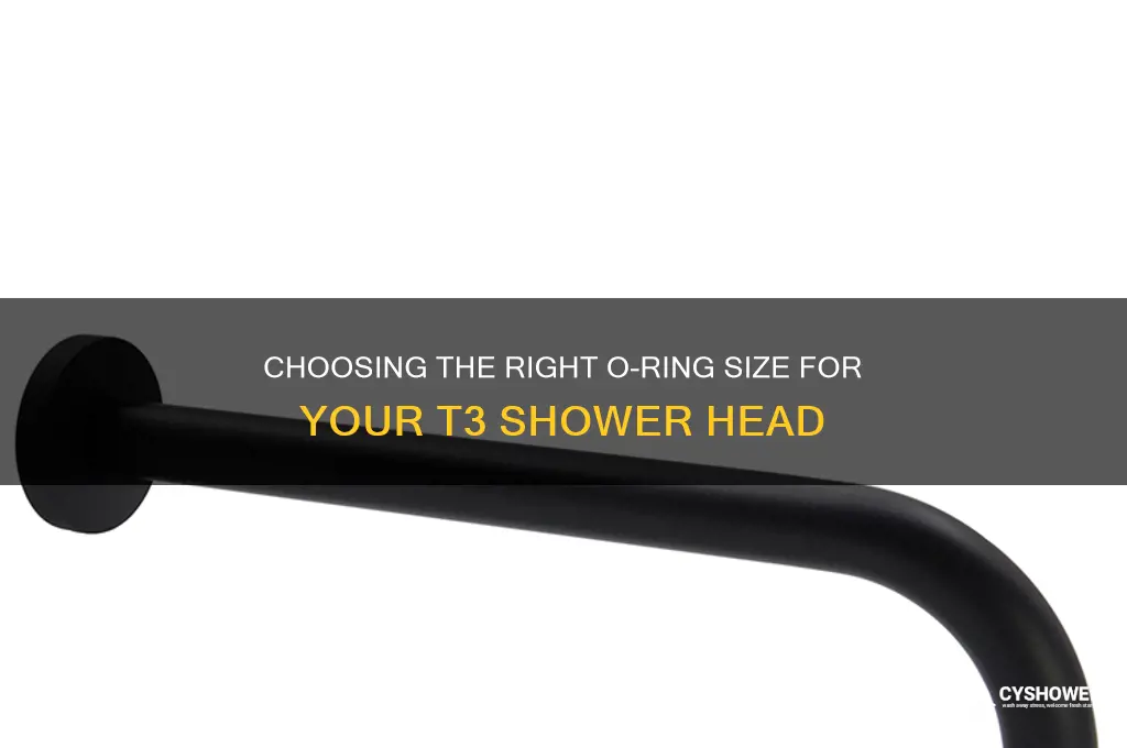 what size o-ring do i need for t3 shower head