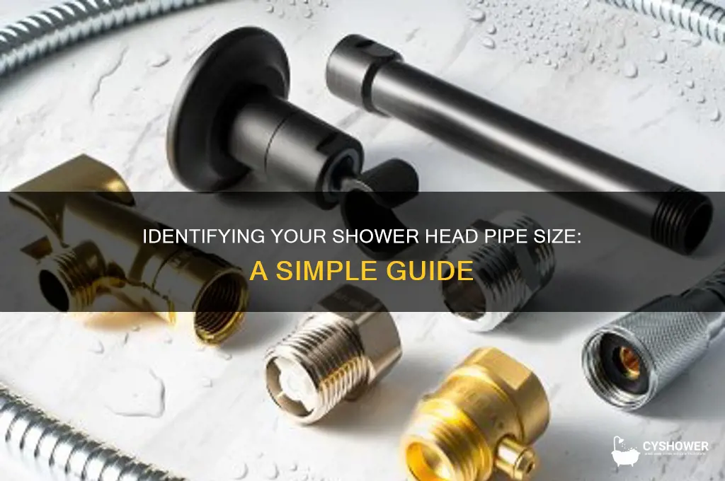 what size of pipe is in my shower head