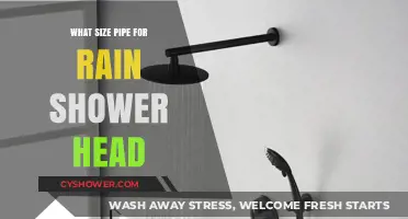 Choosing the Right Pipe Size for Your Rain Shower Head