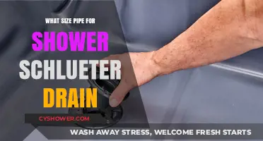 Choosing the Right Pipe Size for Your Schluter Shower Drain