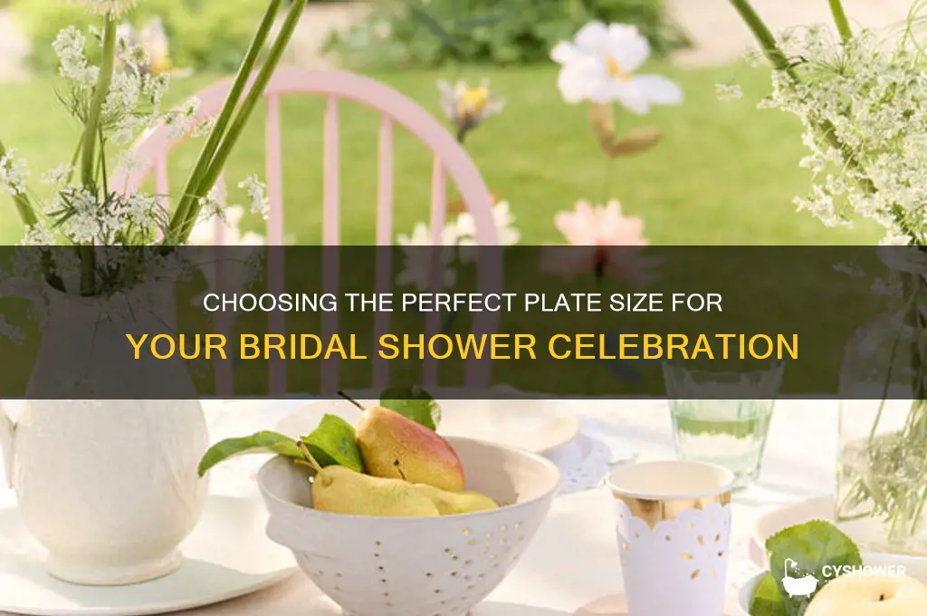 what size plates for bridal shower
