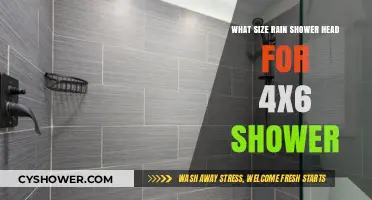 Choosing the Perfect Rain Shower Head Size for Your 4x6 Shower
